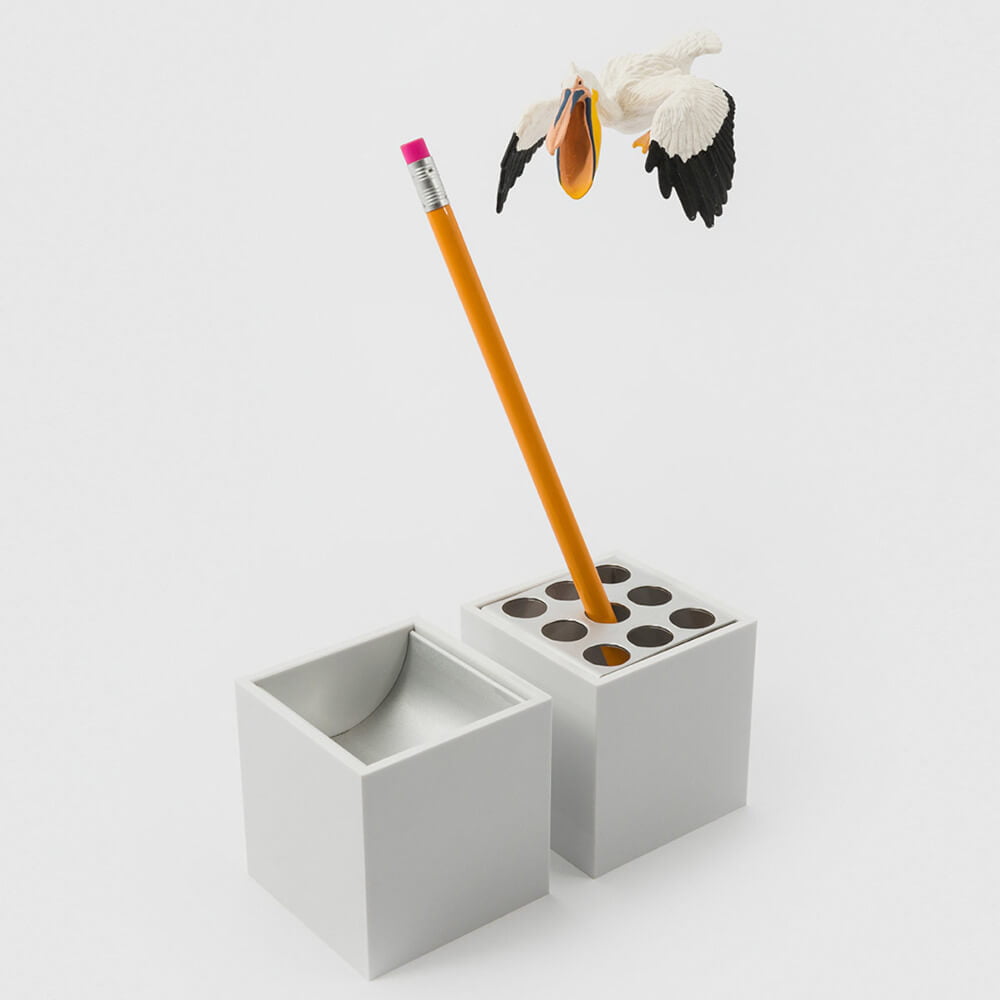 Porta lápis - Block 235 - Cinza Off White